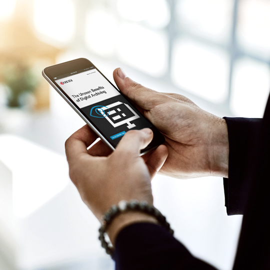 man watching smartphone